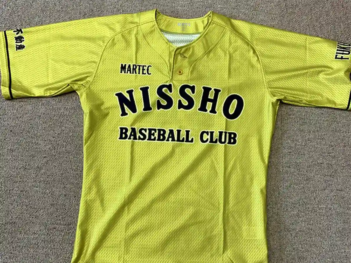 Nissho野球部の2021年のユニホーム