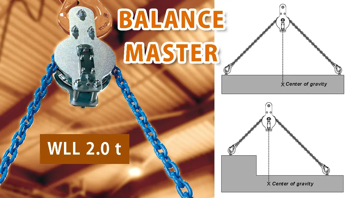 The Balance Master developed by Martec guarantees well balanced lifting of asymmetric loads