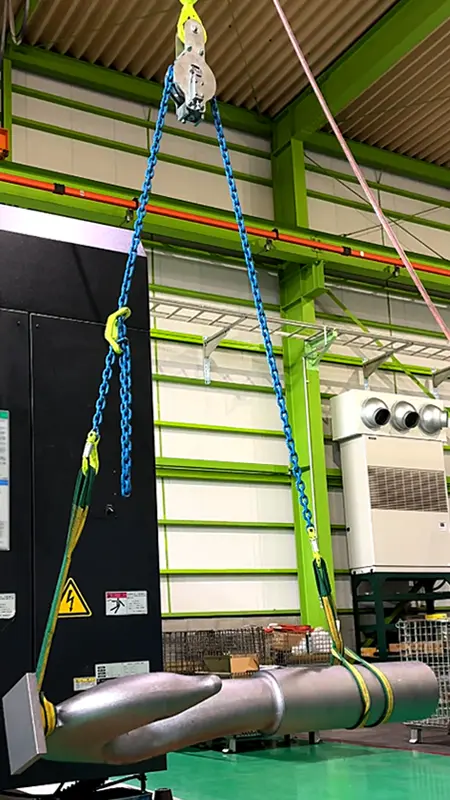 バランスマスターを使用して工場で製品を移動します。