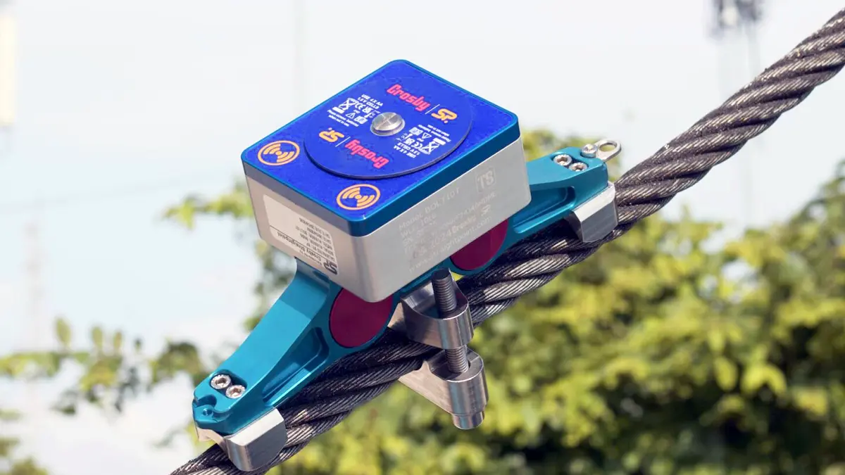 「BOLT」でワイヤロープ張力を測定